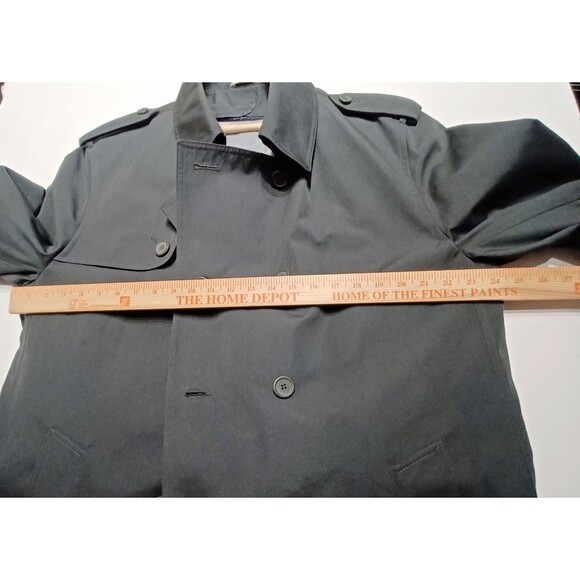 Men's All Weather Wear Trench Double Breasted Coat  With Removable Lining 42R - Picture 8 of 13